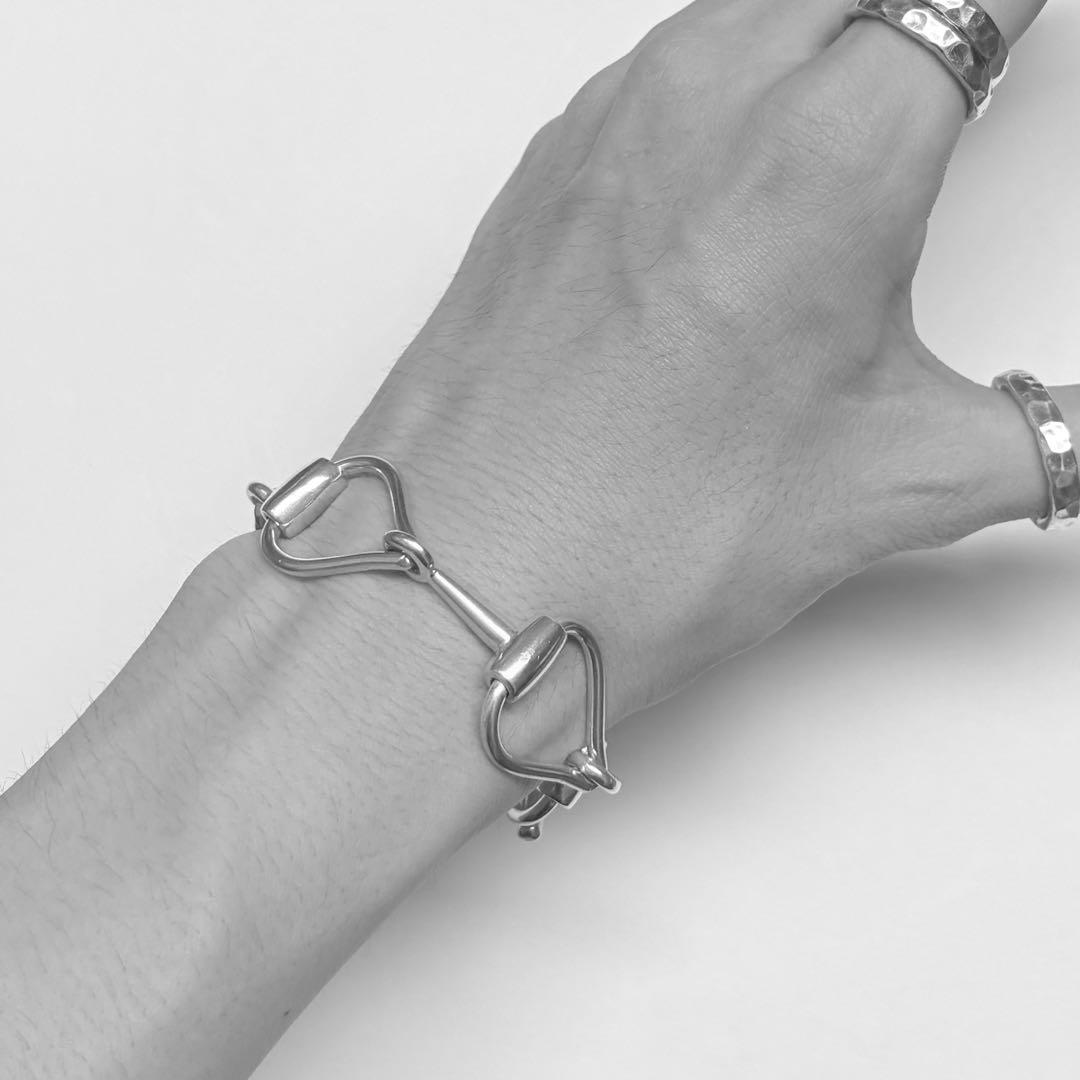 メキシコ製 VINTAGE ホースビット ブレスレット シルバー925