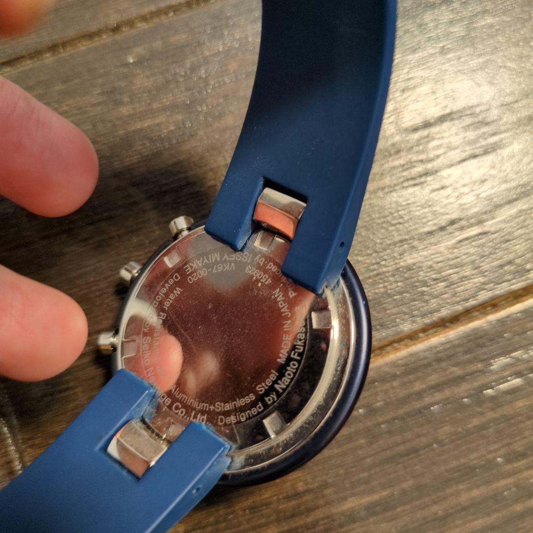 ISSEY MIYAKE クロノグラフ 時計 ブルー