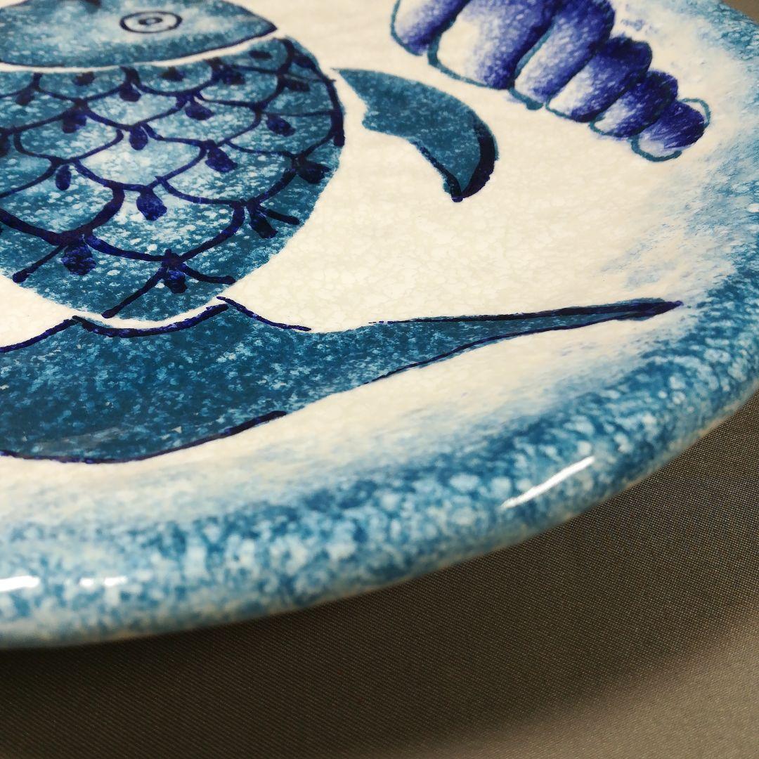 イタリア陶器　モディリアーニ　modigliani　飾り皿　魚　プレート