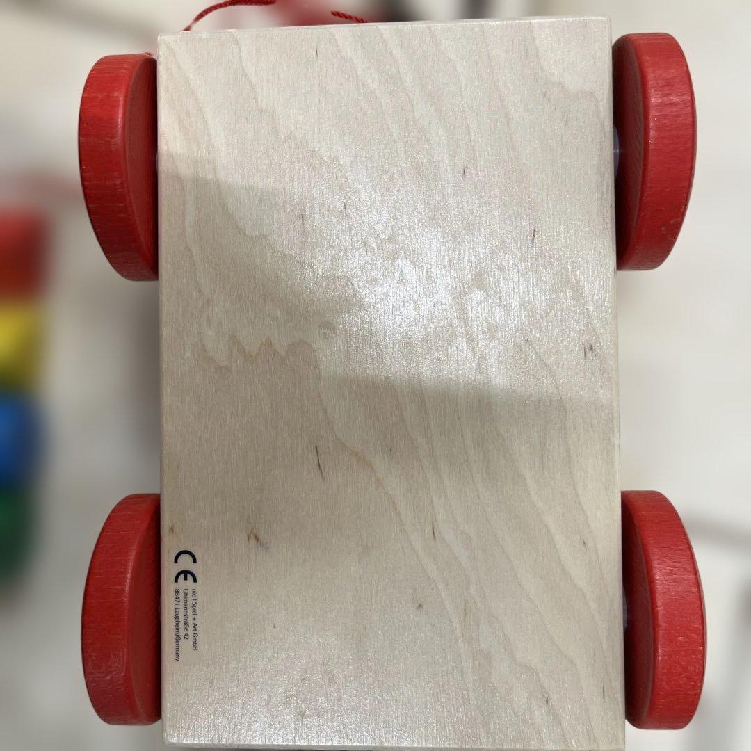 nic 車付ポストボックス　formen wagen 木製　つみき　くるま