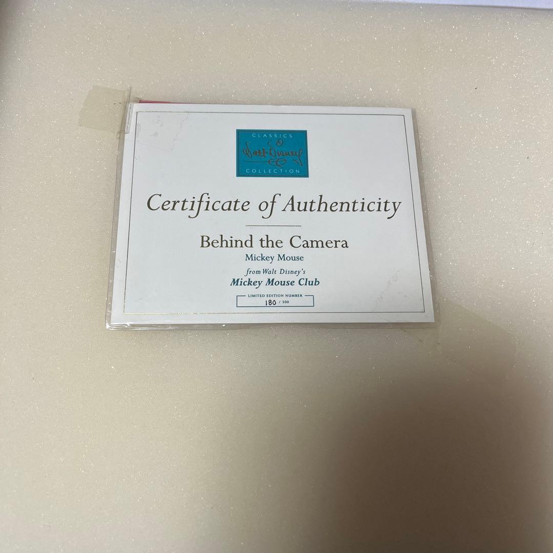 ディズニーWDCC   限定品Behind the Camera