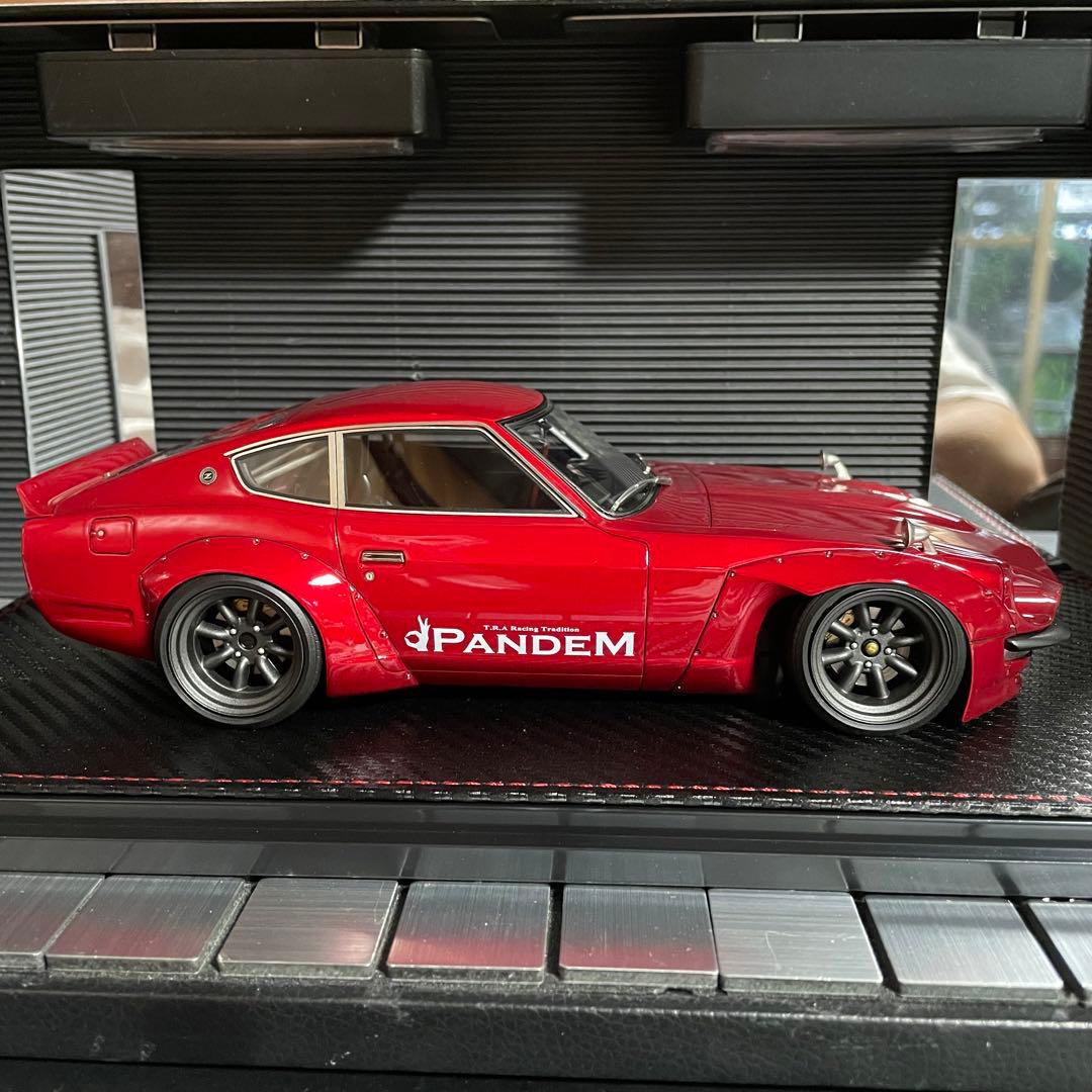 新品未展示品イグニッションモデル 1/18 パンデムS30 Zレッドメタリック❷