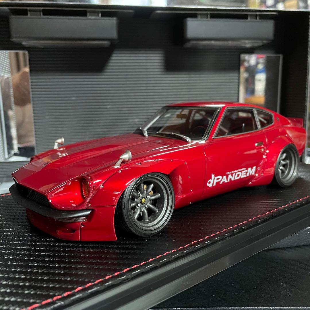 新品未展示品イグニッションモデル 1/18 パンデムS30 Zレッドメタリック❷