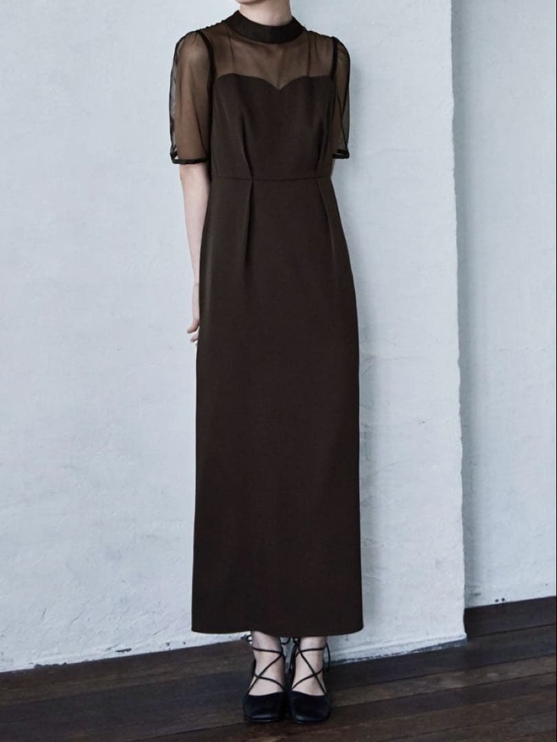 etoll. 刺繍ペプラムビスチェ＆Iラインドレスセットアップ