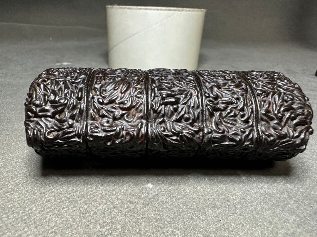 印籠　漆塗　木彫り　置物　古美術品　 細密細工　骨董　アンティーク　彫刻 工芸品