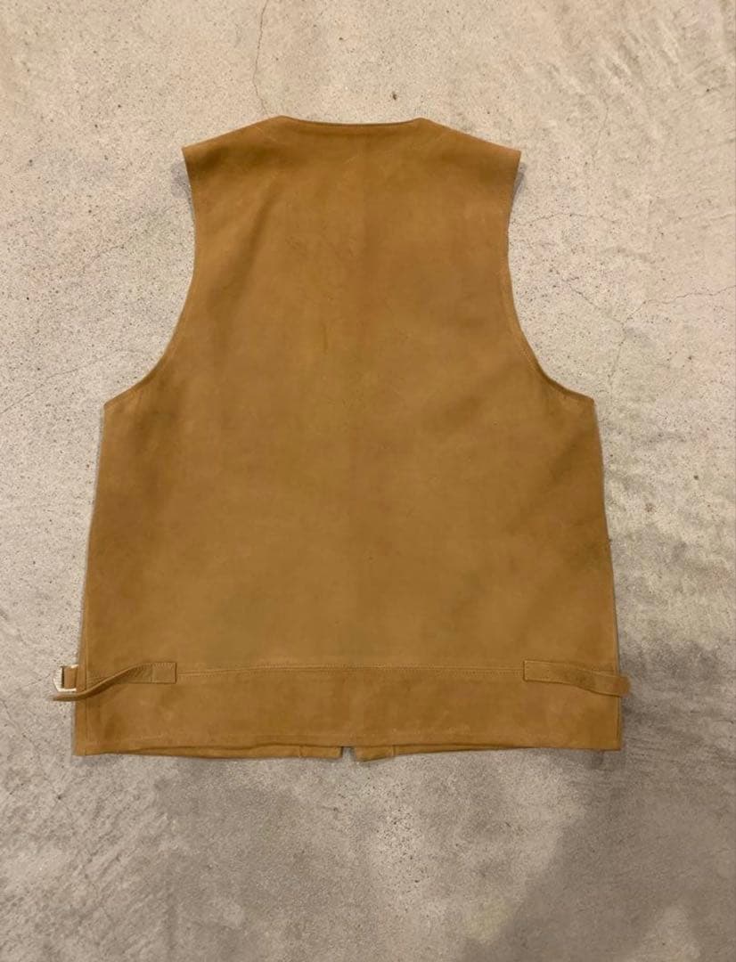 phigvel シープスキン　フルジップレザーベスト　36(1)