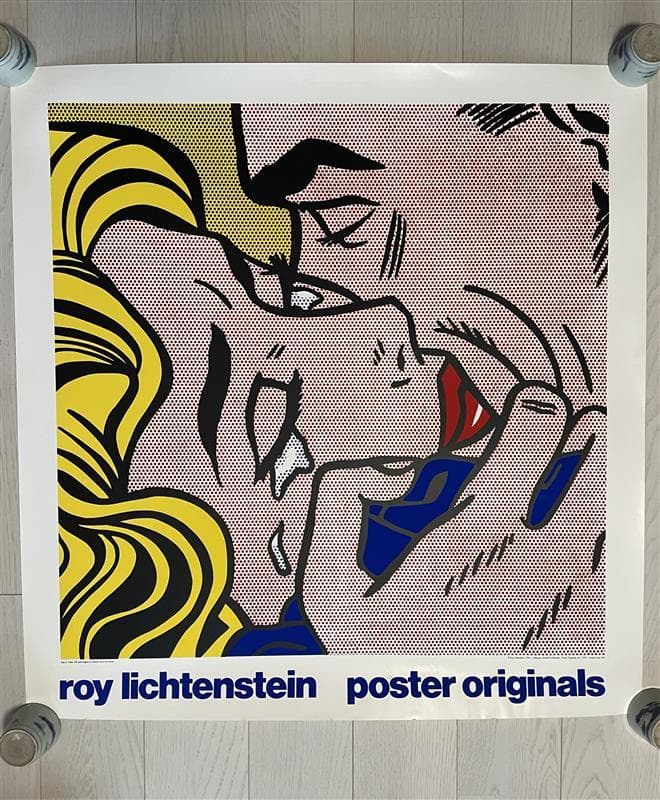 ロイ・リキテンスタイン シルクスクリーンポスター　Kiss V 1964