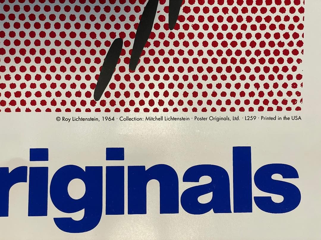 ロイ・リキテンスタイン シルクスクリーンポスター　Kiss V 1964