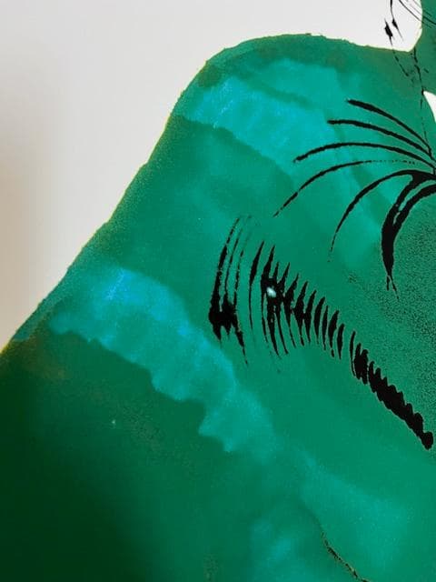 額装済/Green Cat/アンディ ウォーホル/アート/ポスター/インテリア