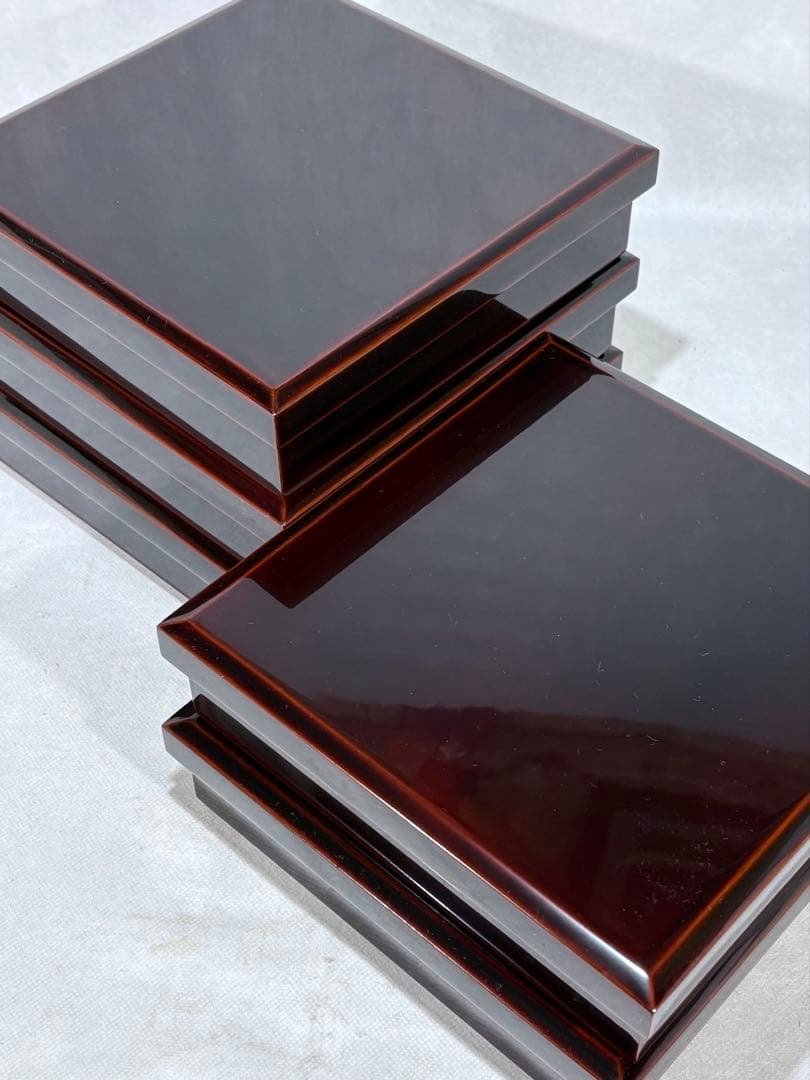 ②輪島塗　光栄堂作　松花堂　五客　美品　共箱　茶道　懐石　送料込