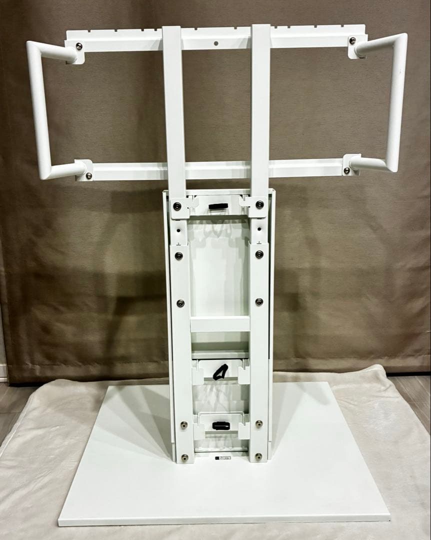 WALLテレビスタンド ロータイキャスター付き V5 ホワイト サテンホワイト