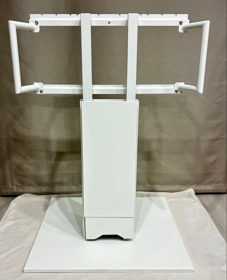 WALLテレビスタンド ロータイキャスター付き V5 ホワイト サテンホワイト