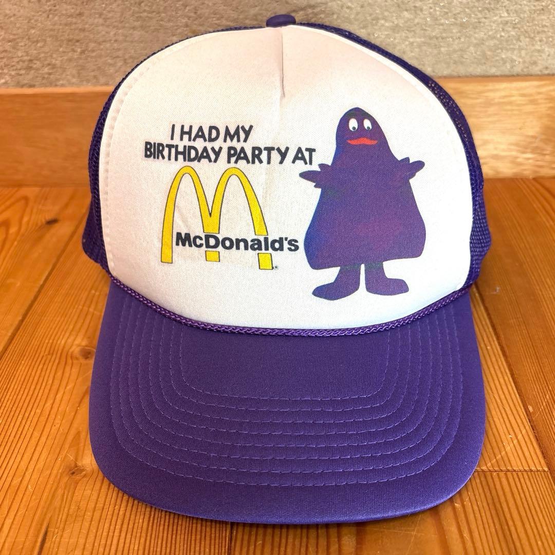 スーパーレア！　80年代　マクドナルド　かグリマス　トラッカーハット　キャップ