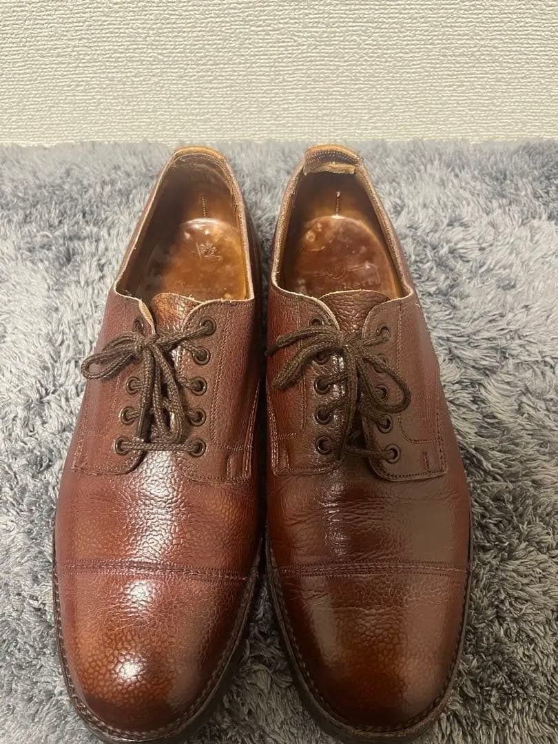 ケンゴン？ CROCKETT&JONES ブラウンレザーシューズ　UK7 1/2