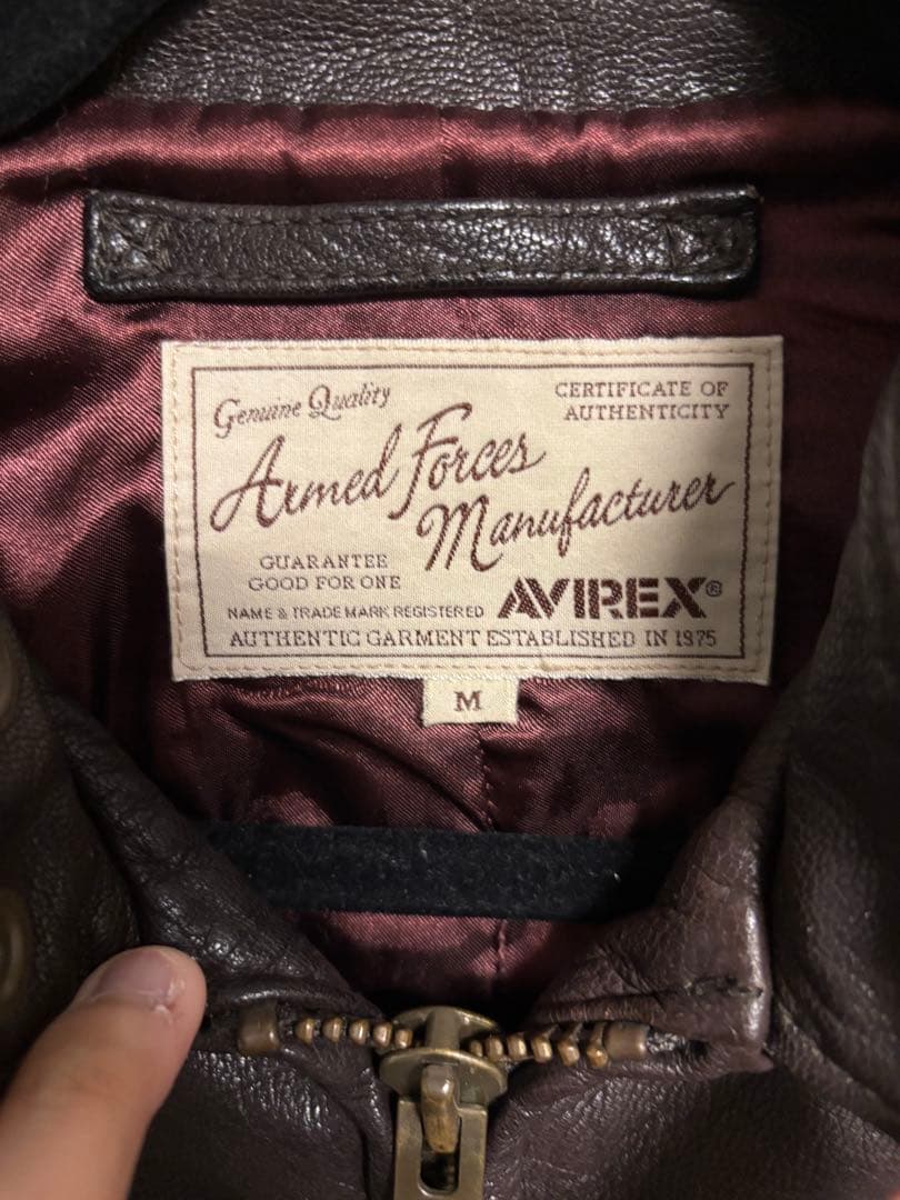 t*o様 【激レア☆】AVIREX ハンドペイント　レザー　バズリクソンズ　マッ