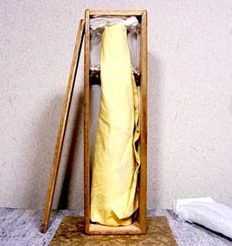 京焼・清水焼　澤村陶哉（二代）作　そば釉　花入　共箱　無傷　保証。