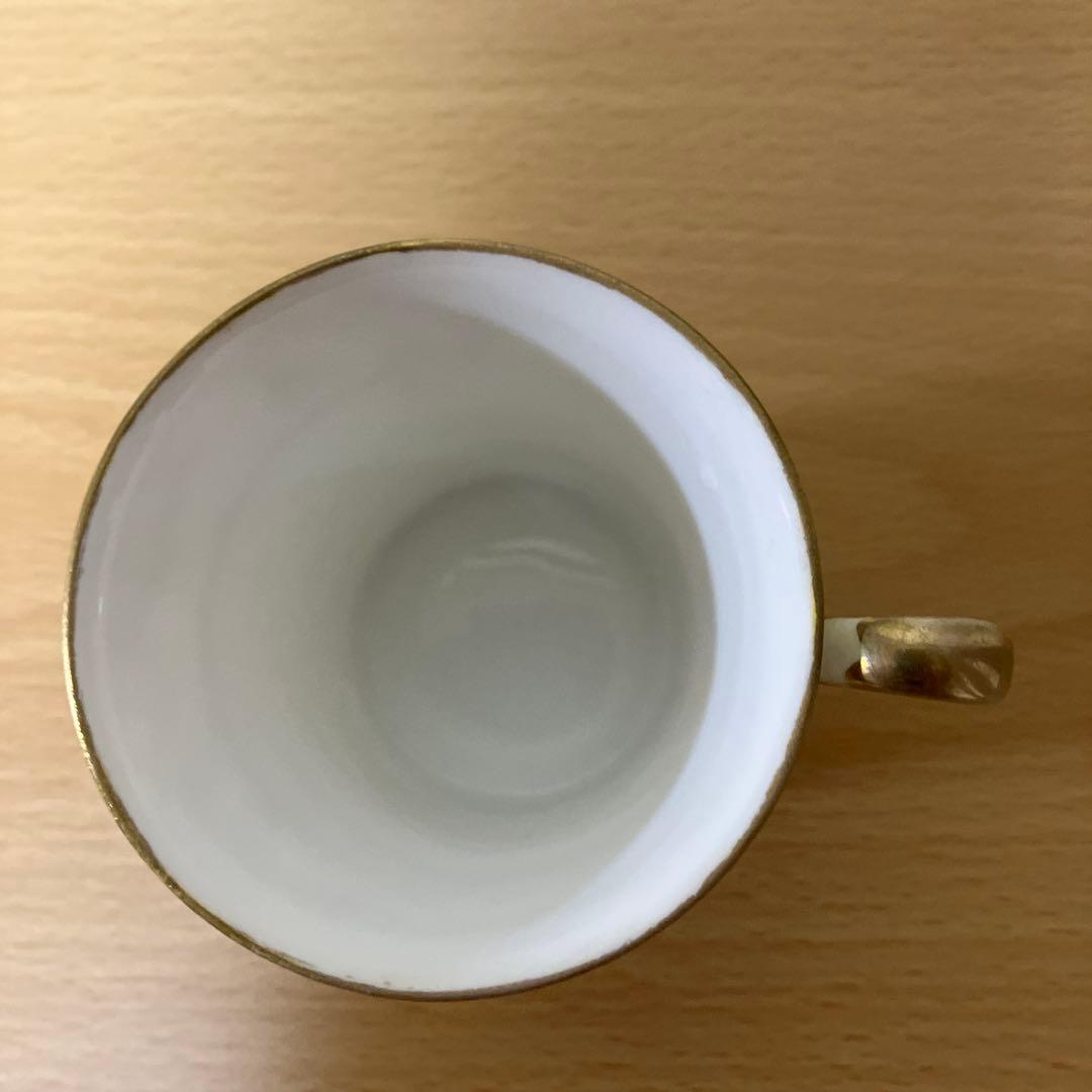 1.オールドノリタケ、M Nippon印、ポピーの金彩盛り上げ　カップ＆ソーサー