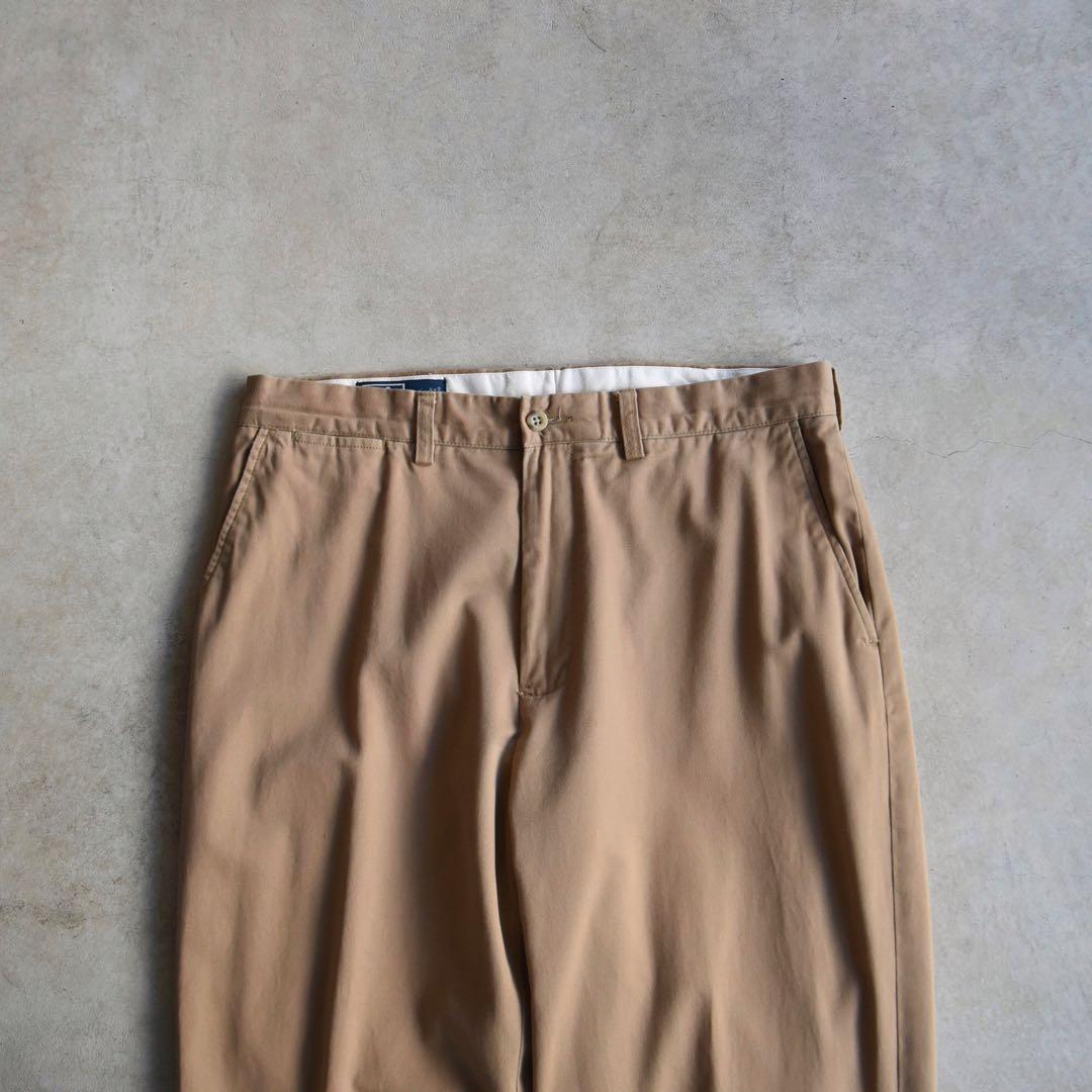 90s ラルフローレン ノータックチノ ポロチノ 未使用 W34 L30