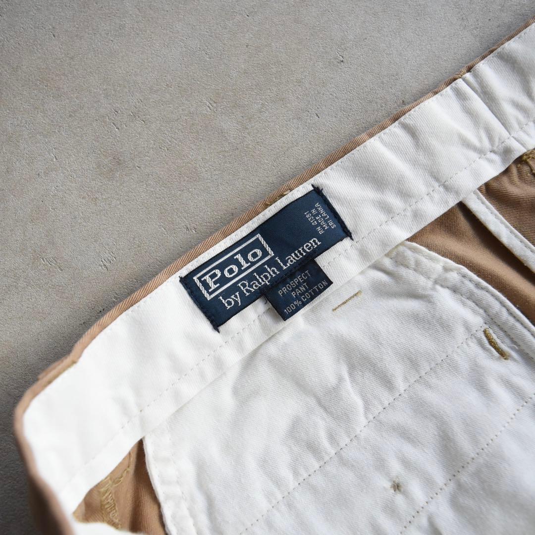 90s ラルフローレン ノータックチノ ポロチノ 未使用 W34 L30