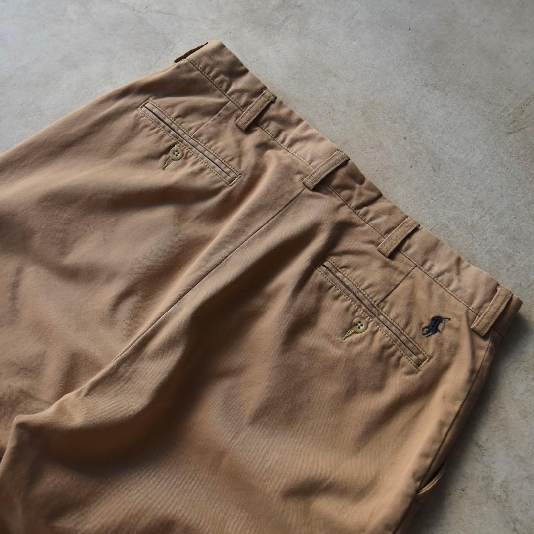 90s ラルフローレン ノータックチノ ポロチノ 未使用 W34 L30