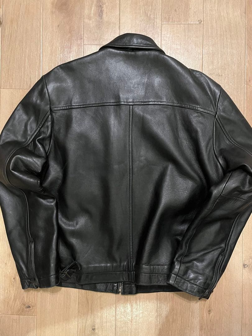 90年代　Levi's ラムレザー シングルライダースジャケット L ブラック