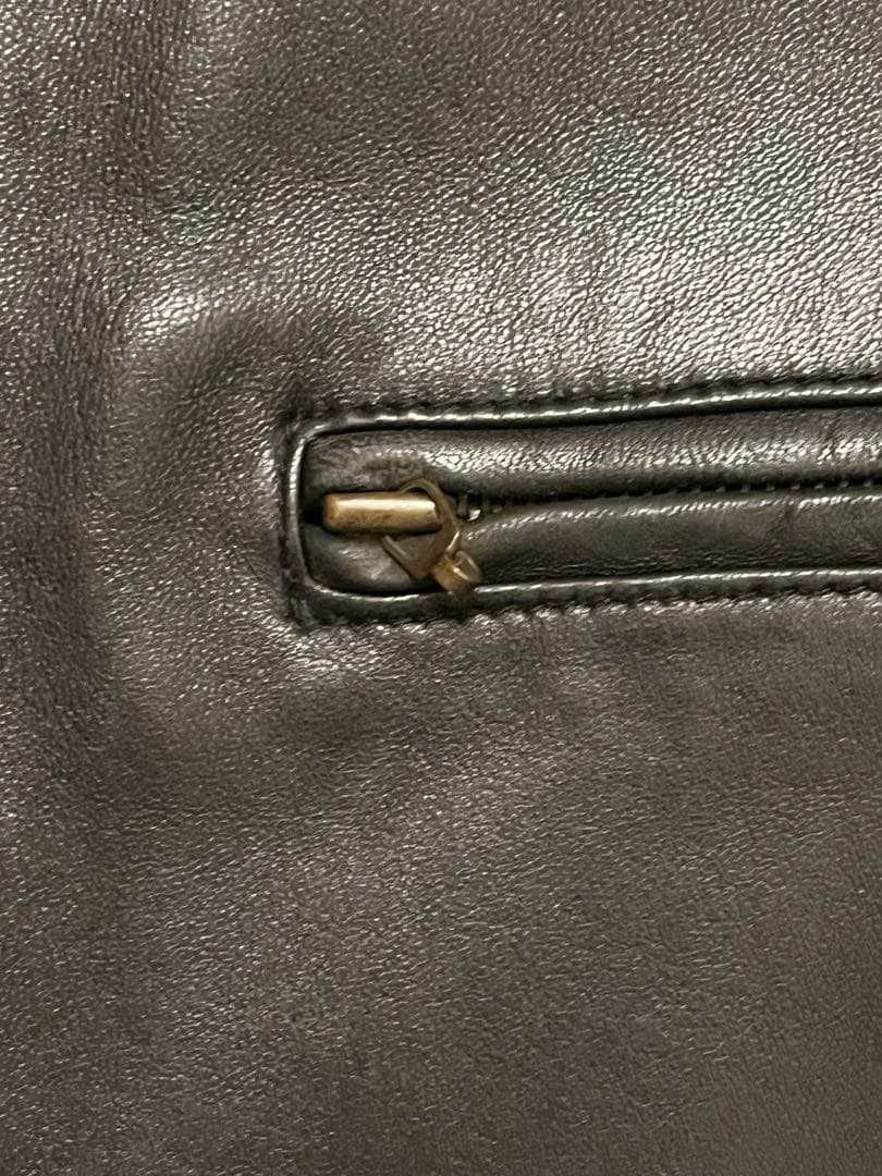 90年代　Levi's ラムレザー シングルライダースジャケット L ブラック