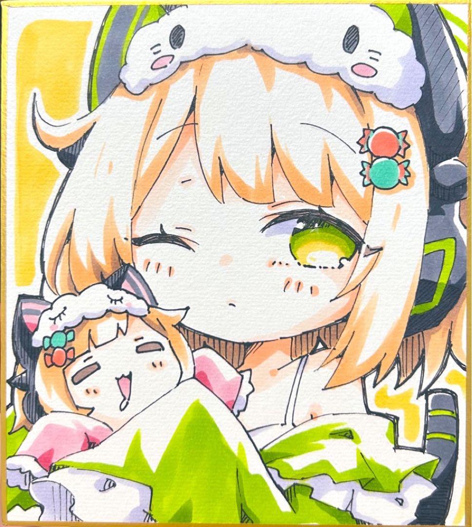 A*p様 【ブルアカ】ミニ色紙【モモイ&ミドリ】