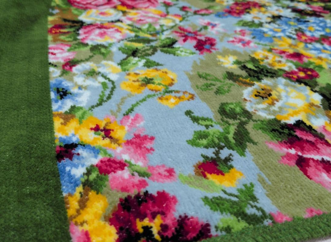 【新品・未使用】FEILER マルチカバー 花柄 75x75cm