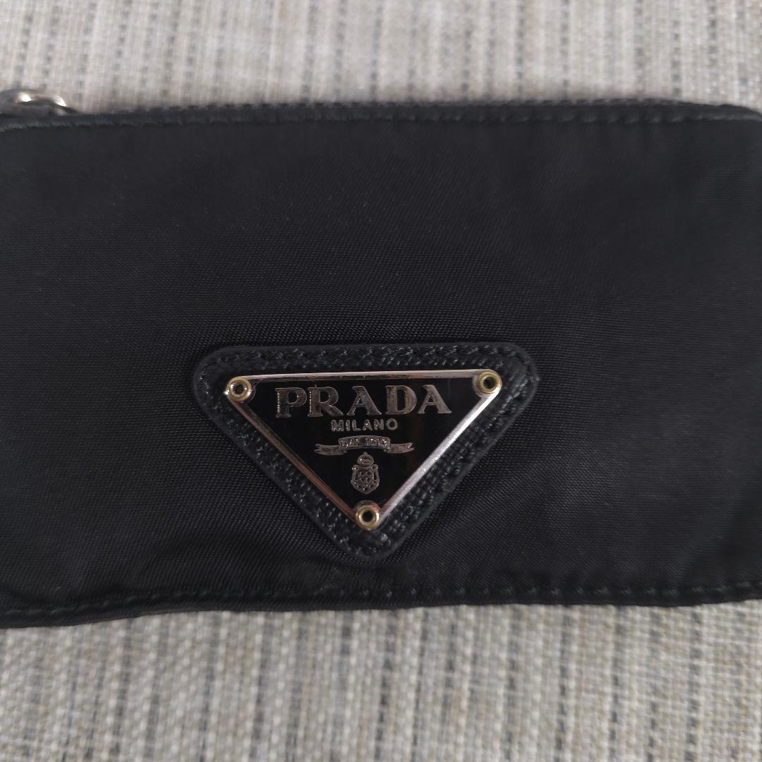 PRADA　プラダ　テスート　ナイロン　小銭入れ　ケース　キーリング