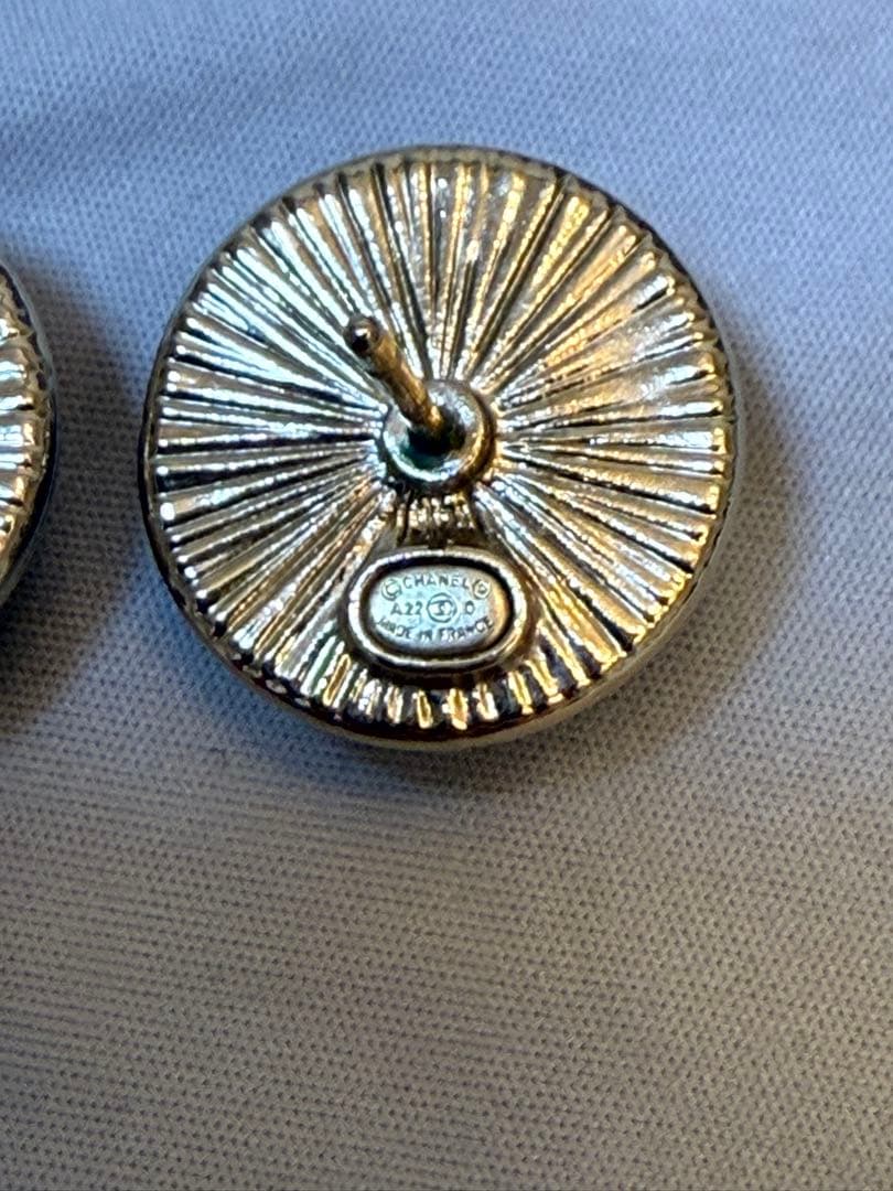 【正規品】CHANEL ココマーク ブラックピアス