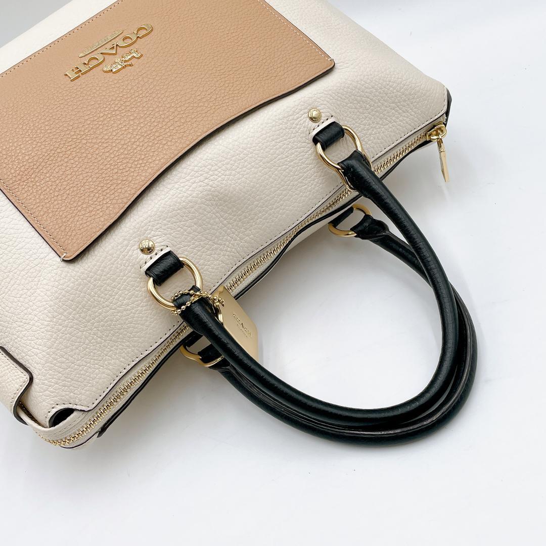 極美品 COACH 2WAYバッグ エマ サッチェル ショルダー 　f425