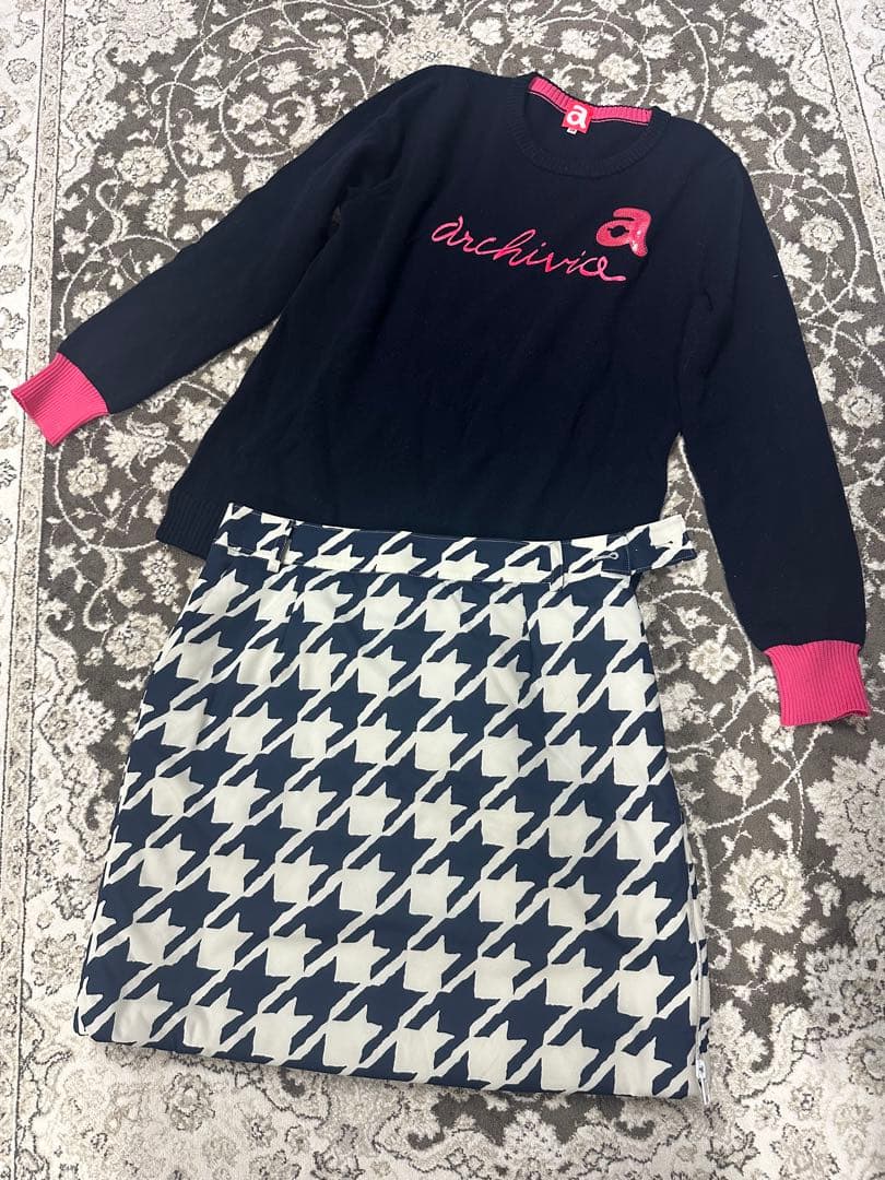 値下げ★アルチビオ ⭐︎セットアップ　ニットセーター＆スカート　サイズ38