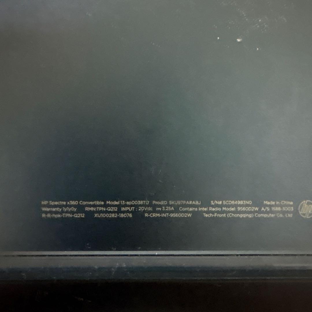 訳あり　HP Spectre x360 13インチ 475GB
