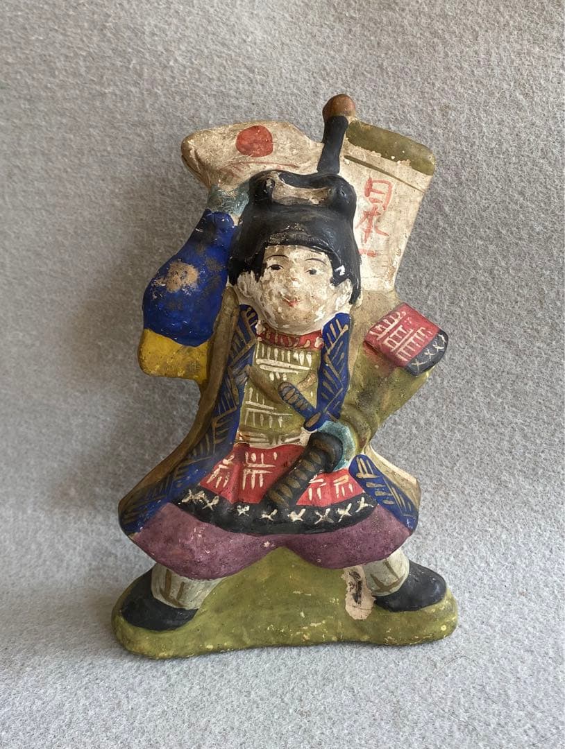ヴィンテージレトロ／伏見人形・土人形★桃太郎