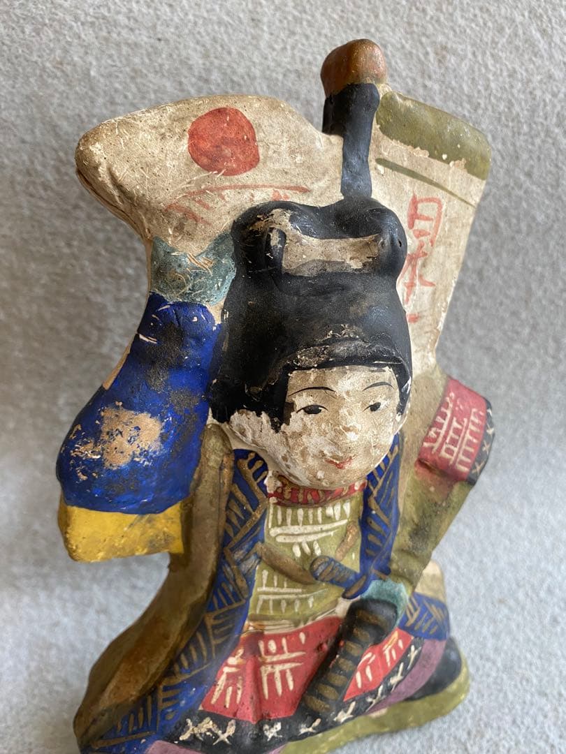ヴィンテージレトロ／伏見人形・土人形★桃太郎