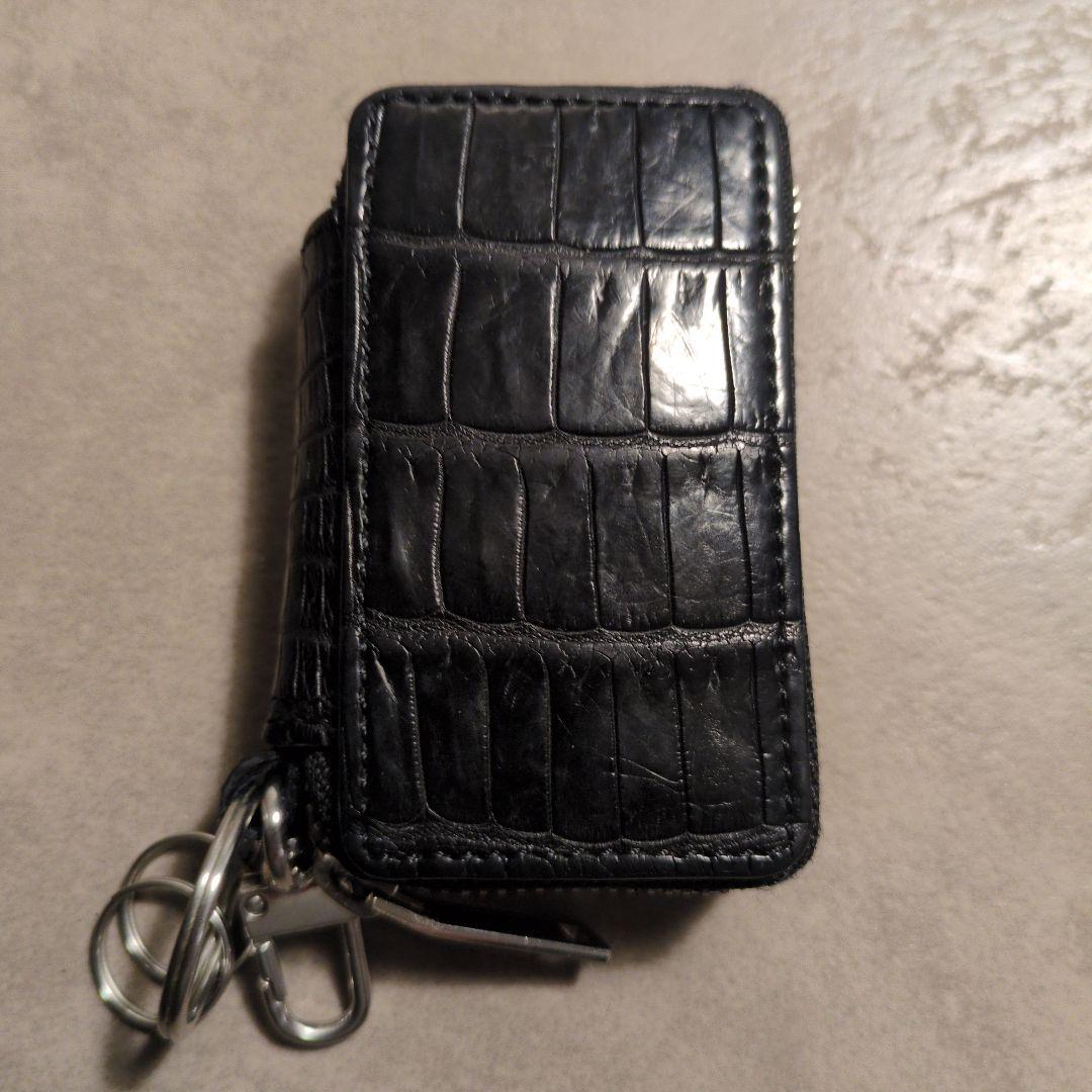 THE SOLE クロコダイル スマートキーケース ブラック