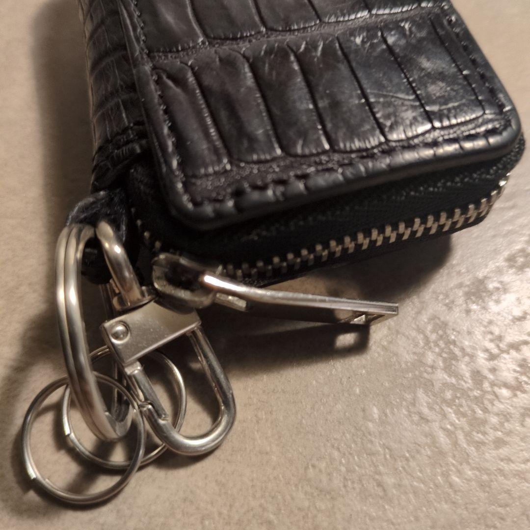 THE SOLE クロコダイル スマートキーケース ブラック