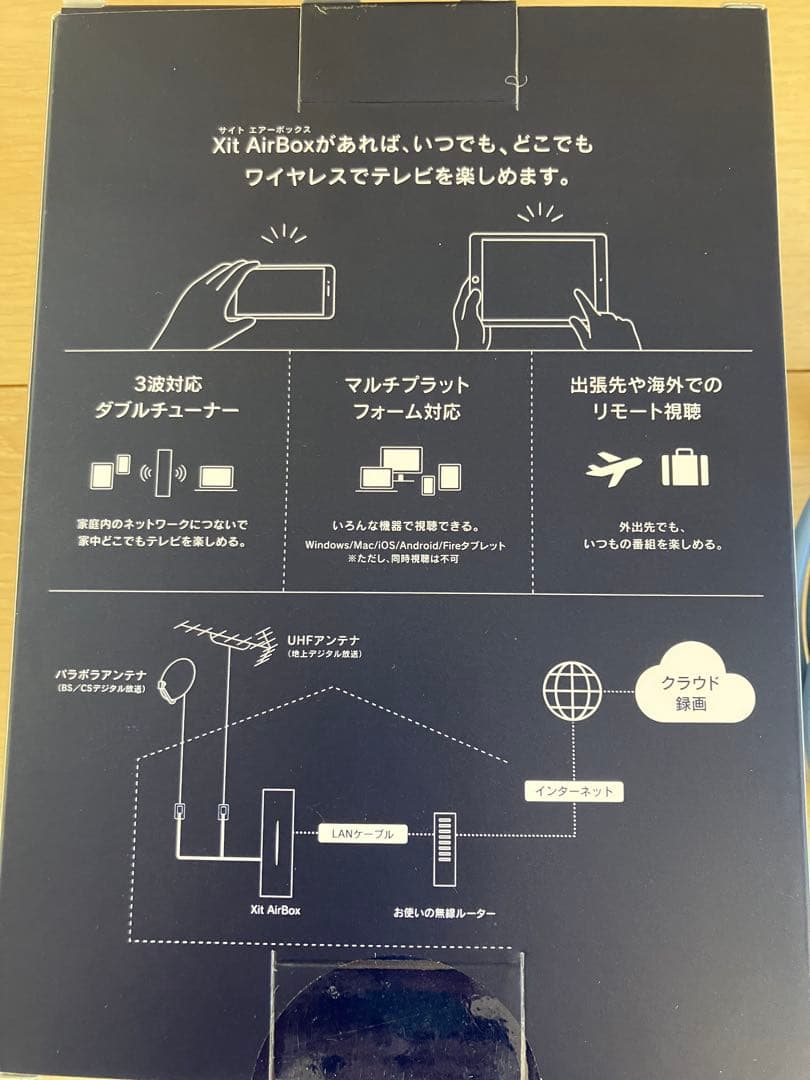 Xit AirBox ワイヤレステレビ受信機