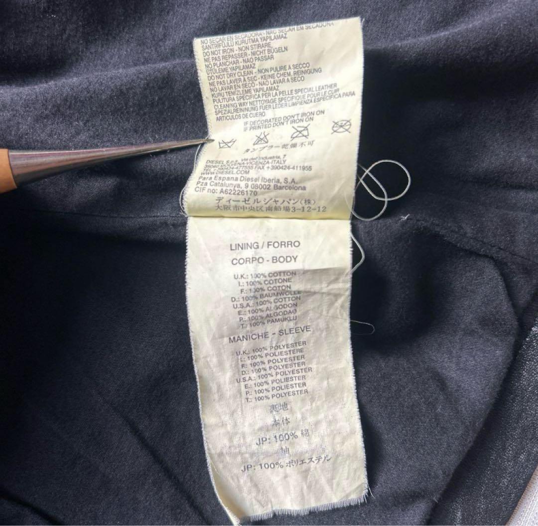 90s Dieselシングルライダース レザージャケット 羊革 size L