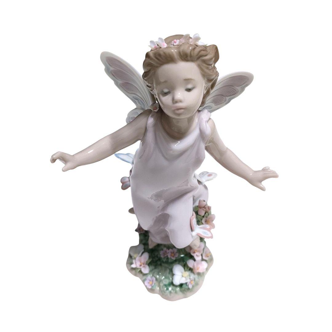 LLADRÓ リヤドロ ♯6875 蝶の妖精 フィギュリン 花 インテリア