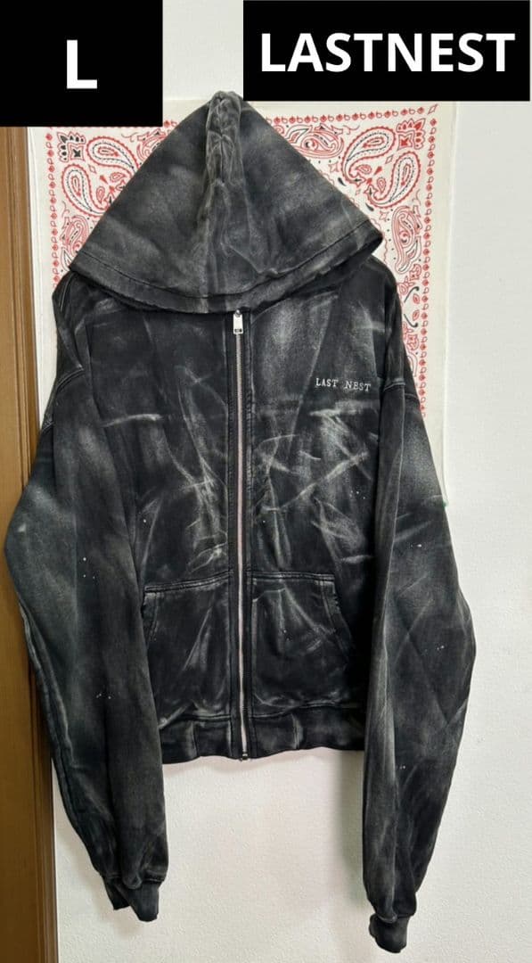 【激シブ・即売】LASTNEST　ラストネスト ウォッシュド　パーカー　グレー