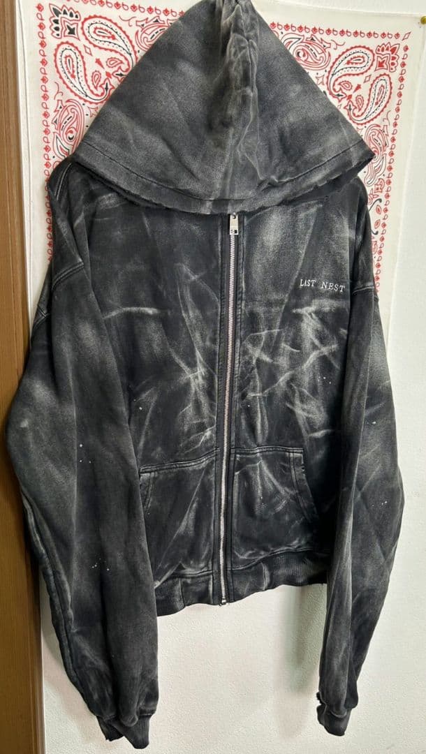 【激シブ・即売】LASTNEST　ラストネスト ウォッシュド　パーカー　グレー