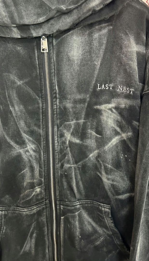 【激シブ・即売】LASTNEST　ラストネスト ウォッシュド　パーカー　グレー