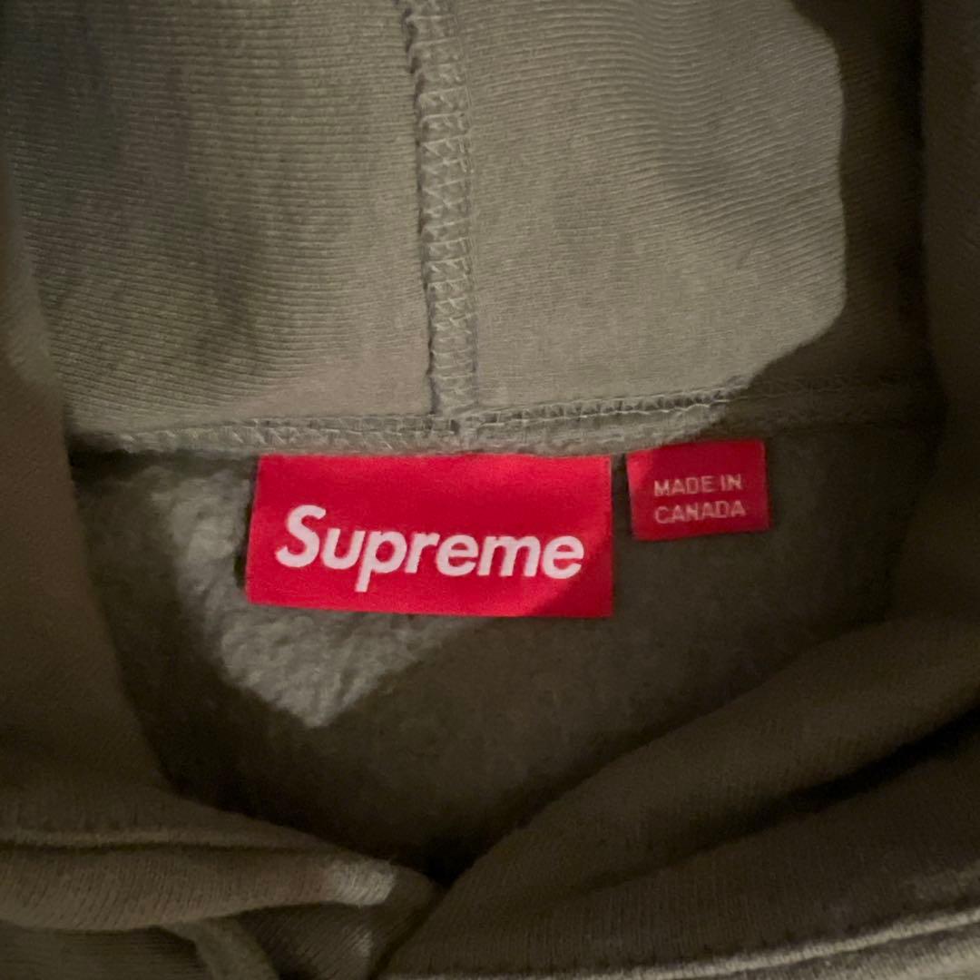 Supreme Box Logo パーカー ライトオリーブ M