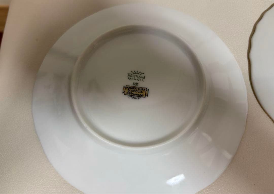 未使用近極美品　リチャードジノリ レット コック カップ&ソーサー✨イタリア1客