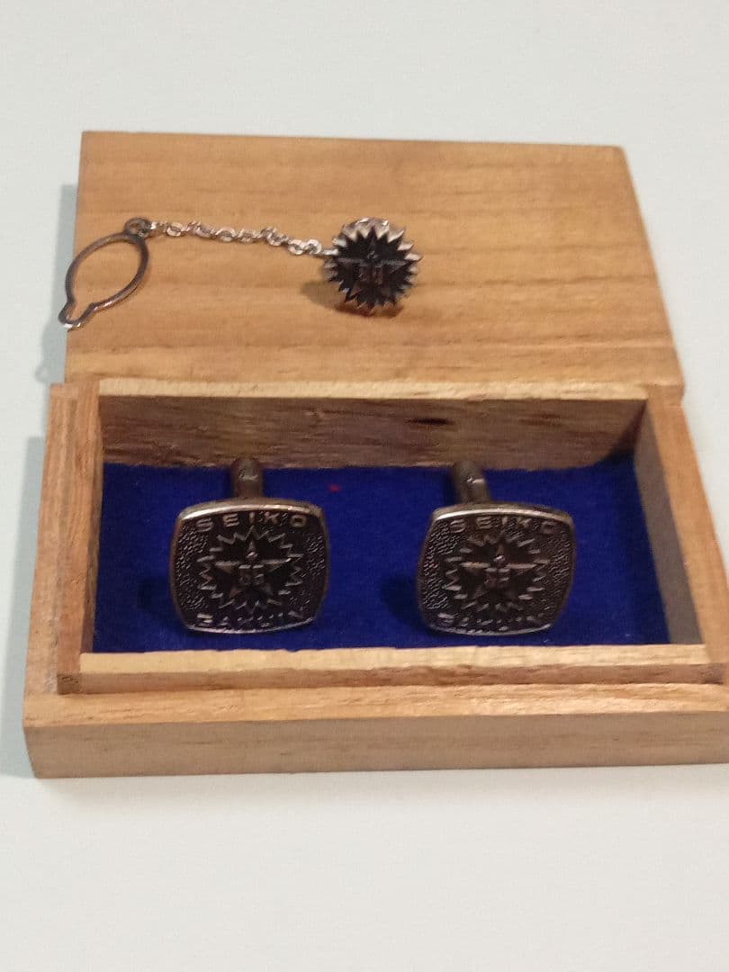 昭和レトロ　ネクタイピン　カフス　セット　錫？　星光学院