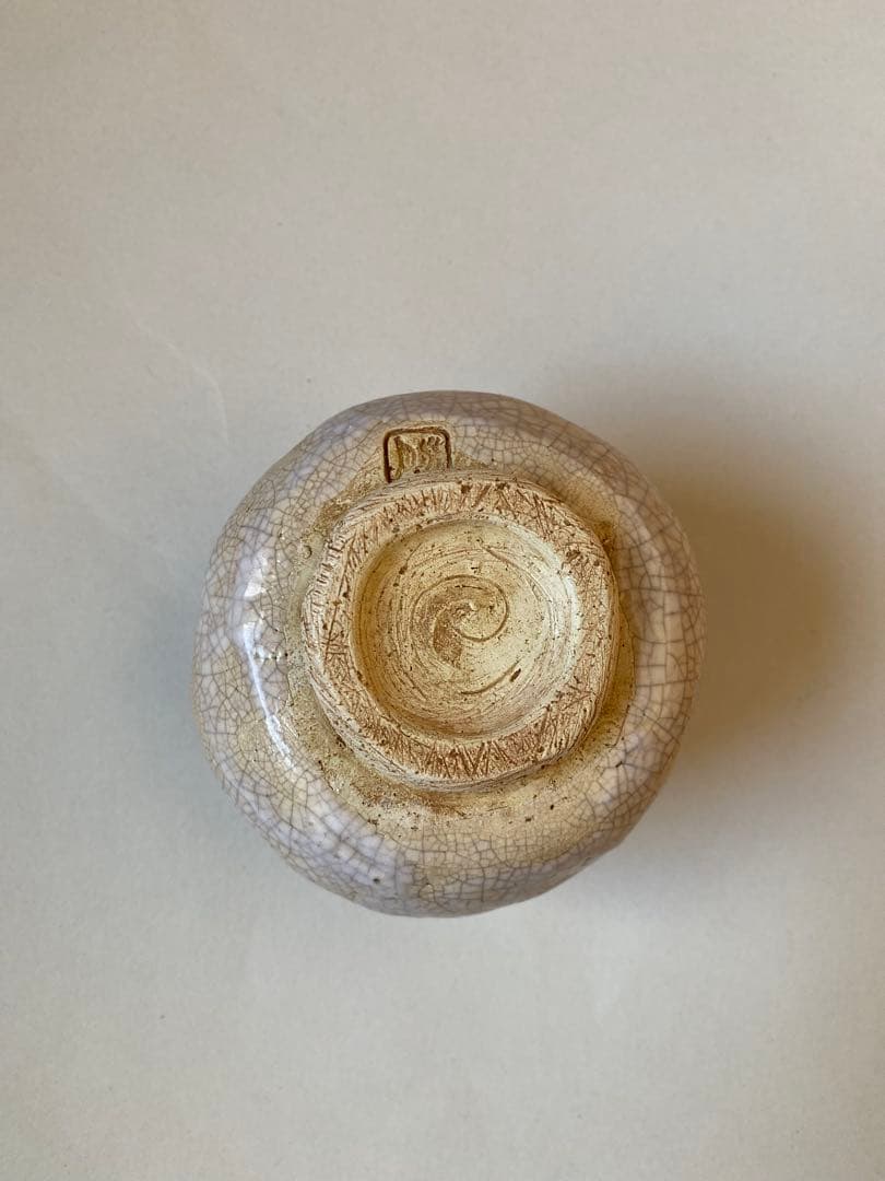 二六焼　佐々木二六　湯呑み　蟹