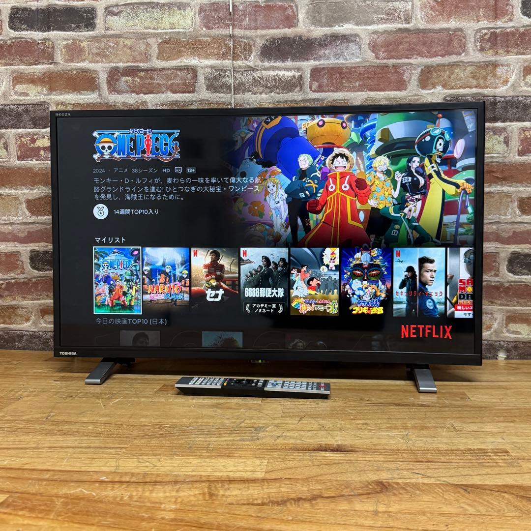 東芝 32V型 液晶テレビ 32V34 REGZA スマートテレビ 動画アプリ○