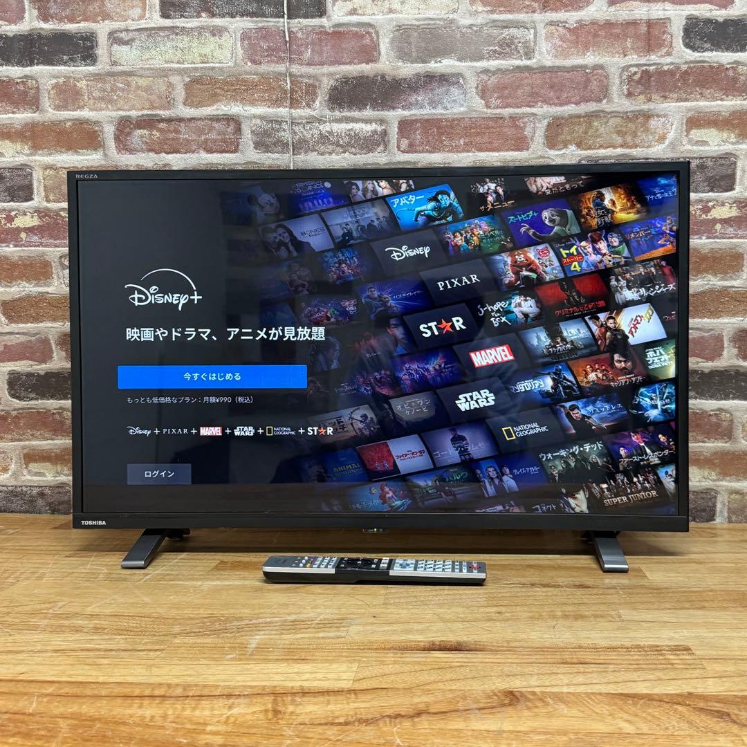 東芝 32V型 液晶テレビ 32V34 REGZA スマートテレビ 動画アプリ○