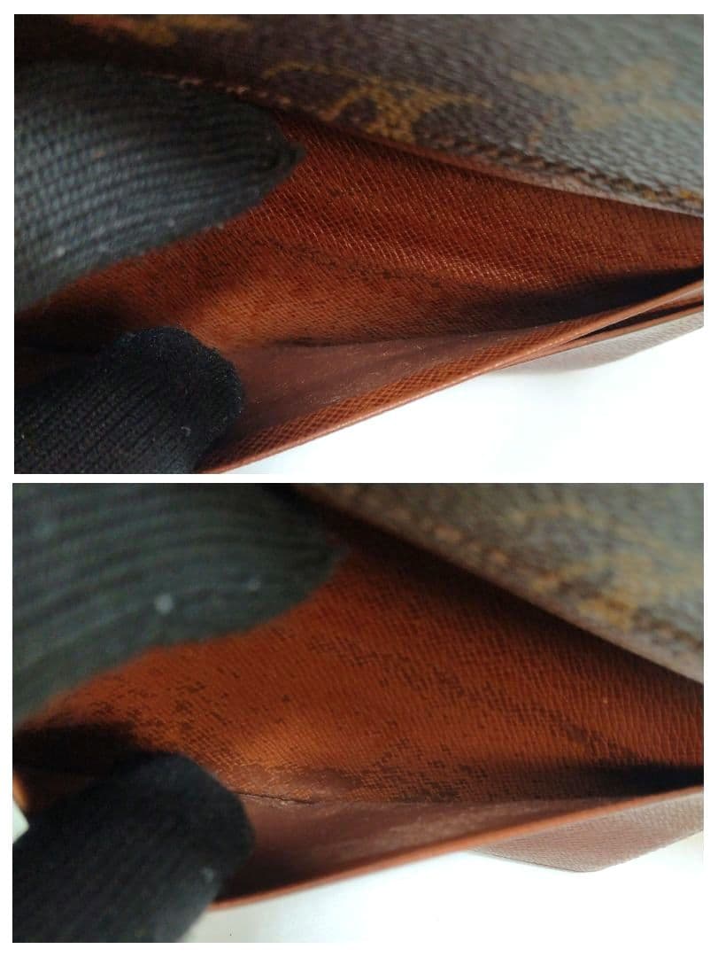 ルイヴィトン ポルトモネ ビエ トレゾール モノグラム 折り財布 PVC レザー